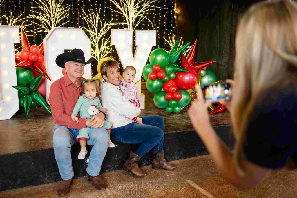Family Photos at Old West Christmas Light Fest