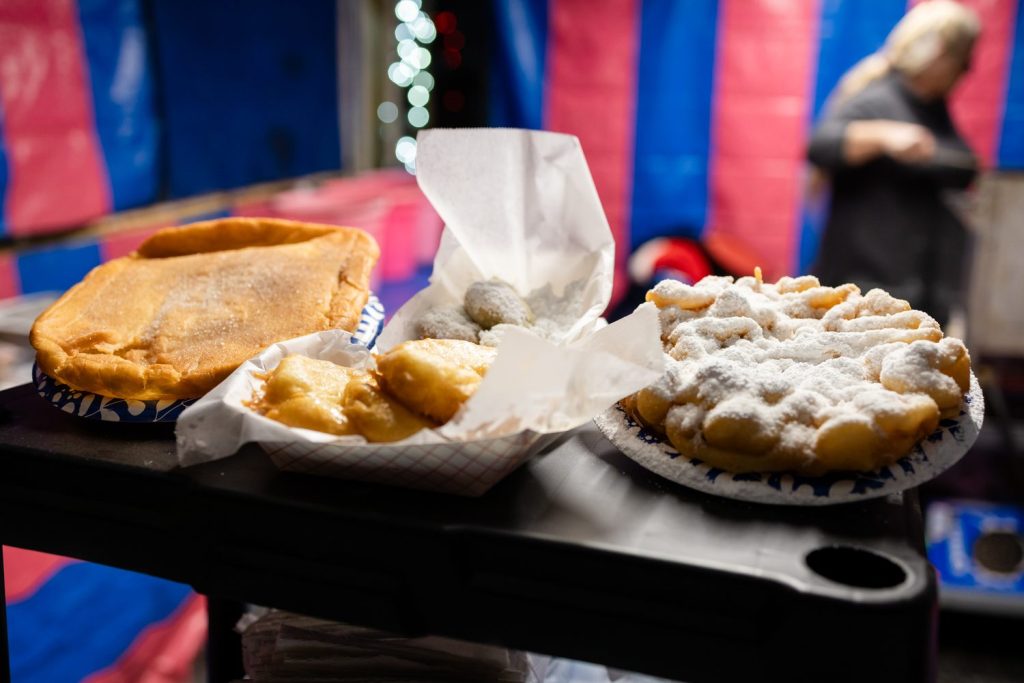 Fresh funnel cakes served at Old West Christmas Light Fest